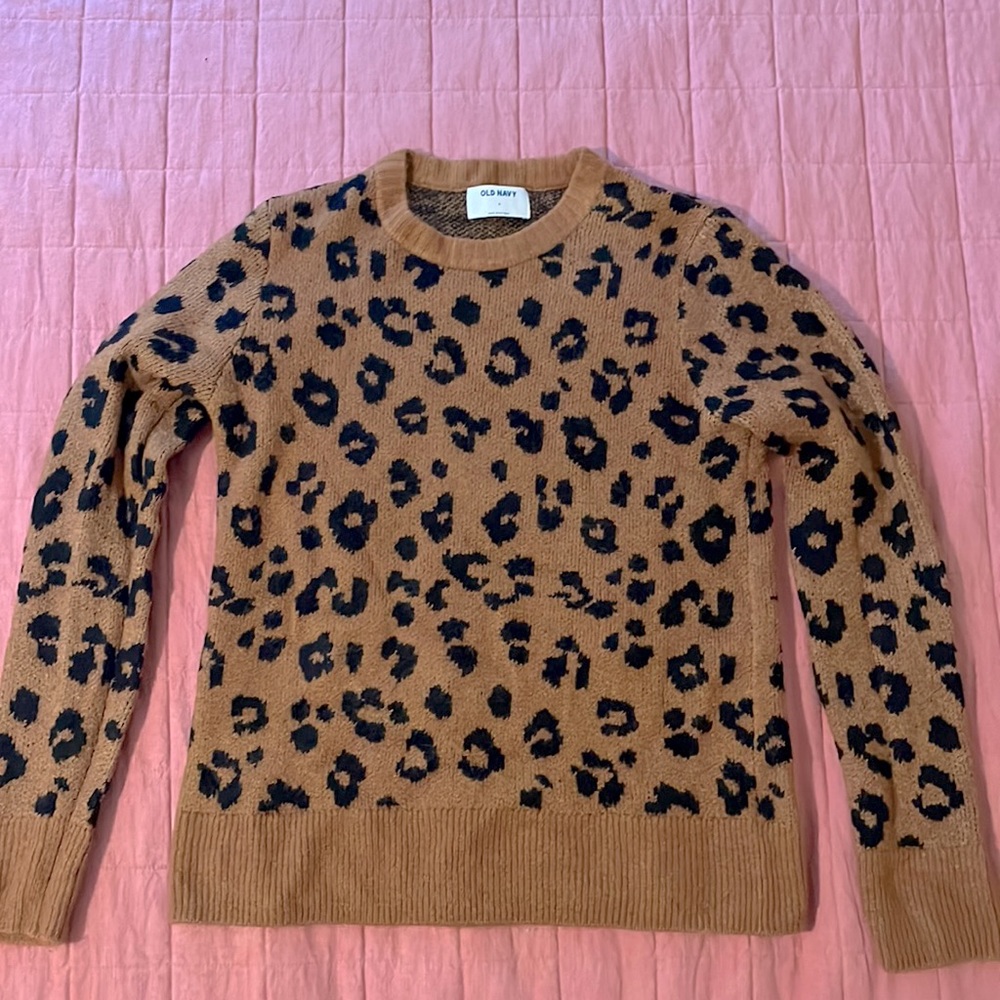 Old Navy Cheetah Print Sweater